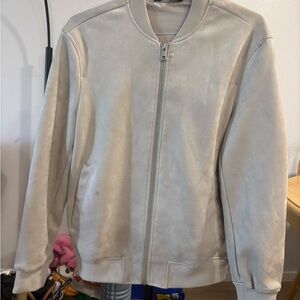 Zara Beige Bomber Jacket